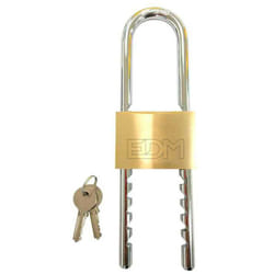 EDM - Cadenas laiton arc réglable 60mm ouverture 60-160mm blister