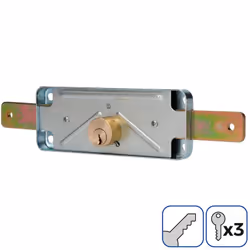 EDM - Serrure De Volet 154mm 3 Clés Inclus