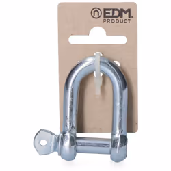 Manille Galvanisée 10Mm 3/8"" Edm. Travaux De Fixation Légère. Amarrage, Remorquage, Etc. Capacité:310Kg.