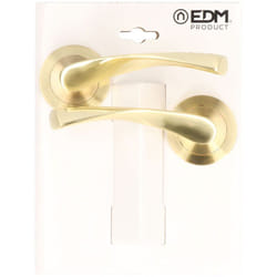 Poignée De Porte Rosette Jeu 707 Laiton Satiné EDM