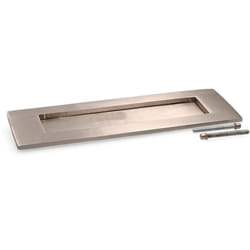 EDM - Plaque de boîte aux lettres en nickel mat 100x305mm