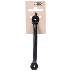 EDM - Poignée de Meuble en Fer Noir 125mm - Design Élégant et Robuste - Fixation 110mm