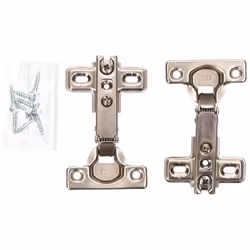 Blister Charnière Coupelle Droite Bc01 26mm Acier Zing Blanc (VIS Incluses)