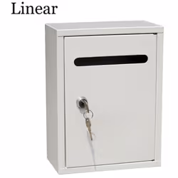 Boîte À Lettres En Acier Modèle Linear Blanche