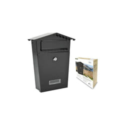 Boîte aux lettres en acier modèle maison noir