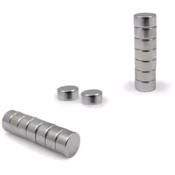 Aimant Néodyme 8x4mm Qualité N35 Force D'adhérence 11n Revêtement En Nickel Anti-Corrosion