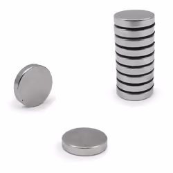 Aimant néodyme 20x5mm qualité n35 force d'adhérence 65n revêtement en nickel anti-corrosion . . . Indice de Protection IP : I ...