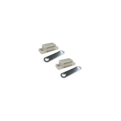 Fermeture magnétique 'IM02' 42x18x13mm en acier inoxydable et abs blanc (2 unités, vis incluses)