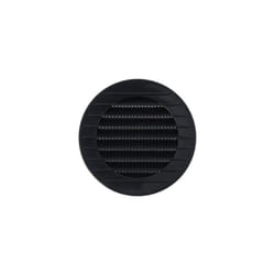 EDM - Grille de ventilation ronde encastrable avec moustiquaire fabriquée en abs de couleur gris anthracite Ø8cm Ø11cm
