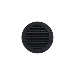 EDM - Grille de ventilation ronde encastrable avec moustiquaire fabriquée en abs de couleur gris anthracite Ø10cm Ø12,7cm