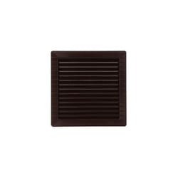 EDM - Grille de ventilation carrée encastrable de 14x14cm avec moustiquaire fabriquée en abs de couleur blanche 17x17x1cm