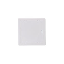EDM - Trappe de visite carrée encastrable blanche en abs avec mécanisme d'ouverture push-pull adaptée pour placoplâtre 16,5x16,5cm