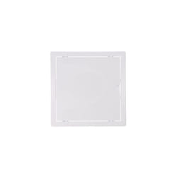 EDM - Couvercle de registre carré encastrable blanc en abs avec mécanisme d'ouverture push-pull adapté pour placoplâtre 21,5x21,5cm ed