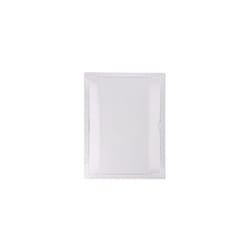 EDM - Couvercle de registre rectangulaire encastrable blanc en abs avec mécanisme d'ouverture push-pull adapté pour placoplâtre 32,5x4