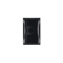 EDM - Couvercle de registre rectangulaire encastrable en gris anthracite en abs avec mécanisme d'ouverture push-pull adapté pour placo