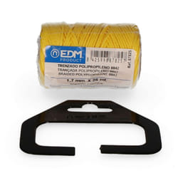 Bobine de polypropylène tressé 8842 25mts - jaune EDM