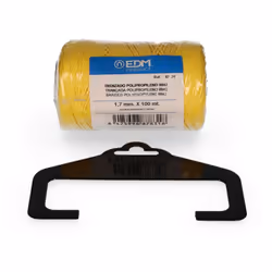 Bobine de polypropylène tressé 8842 100mts - jaune. Diam 1,7mm - composition : tressage polypropylène haute tenue avec protec ...