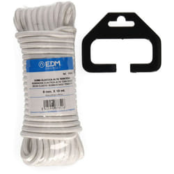 Cheveau 10 Mt. Caoutchouc élastique Haute Tenacité Blanc. Calibre 6 Mm.