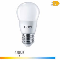 Ampoule LED 7W avec une puissance d'éclairage de 60W. Teinte de lumière : blanc naturel 4000K. Angle d'éclairage : 240°. Bran ...