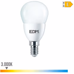 Ampoule Sphérique E14 7w 806 Lm 3000k Lumière Chaude Taille: Ø4.8x9.5cm (diamètre/hauteur) 15000h Ac 220-240v. Classe Énergét ...