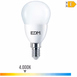 Ampoule LED 7W avec une puissance d'éclairage de 60W. Teinte de lumière : blanc naturel 4000K. Angle d'éclairage : 240°. Bran ...