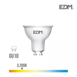 Spot LED GU10 7W Dicroïque équivalent à 50W - Blanc Chaud 3200K - 98252