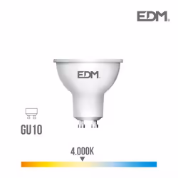 Spot LED GU10 5W Dicroïque équivalent à 35W - Blanc Naturel 4000K - 98332