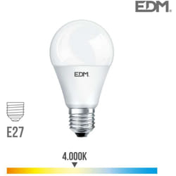 Ampoule LED E27 12W Ronde A60 équivalent à 75W - Blanc Naturel 4000K