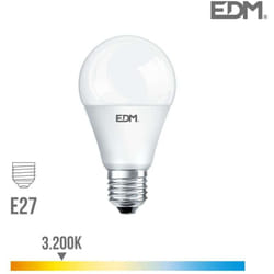 Ampoule led E27 17W Ronde A60 équivalent à 165W - Blanc Chaud 3200K