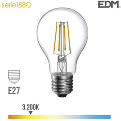 Ampoule led E27 4W Ronde A60 équivalent à 35W - Blanc Chaud 3200K