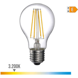 Ampoule led E27 6W Ronde A60 équivalent à 47W - Blanc Chaud 3200K
