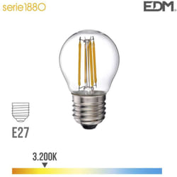 Ampoule led E27 4W équivalent à 35W - Blanc Chaud 3200K