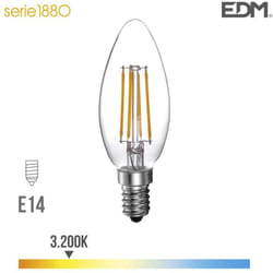 Ampoule led E14 4W Bougie équivalent à 25W - Blanc Chaud 3200K
