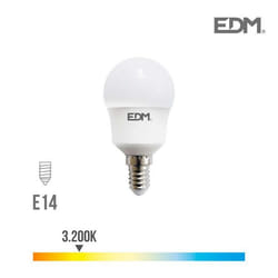 Ampoule LED sphérique - EDM - E14 - 8.5W - 940 lm - 3200K