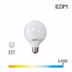 Lampe LED EDM F 10 W E27 810 Lm 12 x 9,5 cm (6400 K)