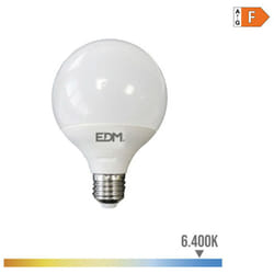 Ampoule Globe Led Ø125mm E27 15w 1521lm 6400k Lumière Froide Ø12,5x14cm EDM