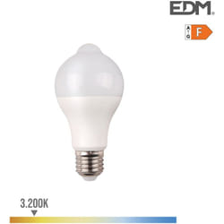 Ampoule led E27 12W Ronde A60 à Détection de Mouvement - Blanc Chaud 3200K