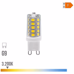 Ampoule Led G9 3w 260lm 3200k Dimmable Lumière Chaude Mesures : Ø1,65x4,9cm (diamètre/hauteur) 25000h Ac/220-240v Classe Éner ...