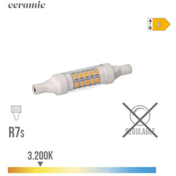 Ampoule Led Lineaire 78mm R7s 5.5w 600lm 3200k Lumière Chaude Base Ceramique Ø1.5x7.8cm Edm
