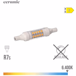 Flux lumineux de 600lm avec un allumage immédiat. Dimensions : hauteur : 7,8cm ф1,5cm. Longue durée de vie : 25000h. Garantie ...