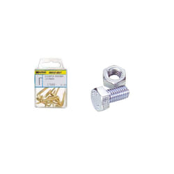 Vis à tête hexagonale zinguée M6 x 40 mm. 6 unités