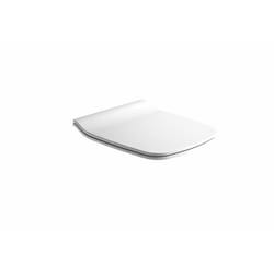 Gala - G5132701 - Abattant de WC Slim Amorti Collection Street Square Finition Blanche (Ref 51327) Urea 375 x 6 x 45 cm
