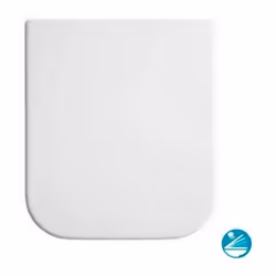 Abattant de toilettes à coussin Modèle Emma Square Couleur blanc Installation fixe EMMA SQUARE SEAT COVER - GALA GalaA battan ...