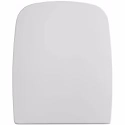 Siège de toilette à coussin Modèle Street Square Couleur Blanc Installation fixe STREET SQUARE LID SEAT - GALA GalaS iège et  ...