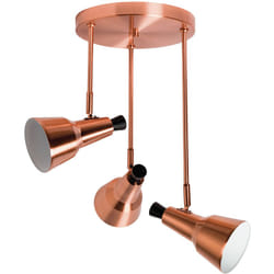 Sulion - Plafonnier Design 3xE14 Cuivre Brossé