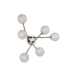 Sulion - Plafonnier 6xG9 Sphère avec verre dépoli