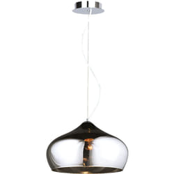Sulion - Suspension Verre Chrome 1xE27