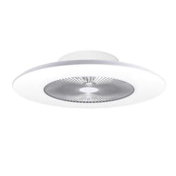 Ventilateur de Plafond Moteur DC 80cm LED 50W CCT DIM Haut-Parleurs Blanc