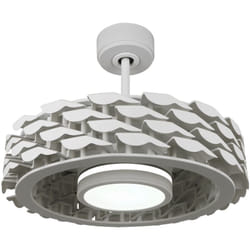 Sulion - Ventilateur de Plafond Moteur dc 54cm led 24W 3CCT Blanc IoT Ness