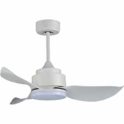Ventilateur de plafond avec moteur DC, 92cm de diamètre, idéal pour les pièces de moins de 14M2. Avec corps en métal finition ...